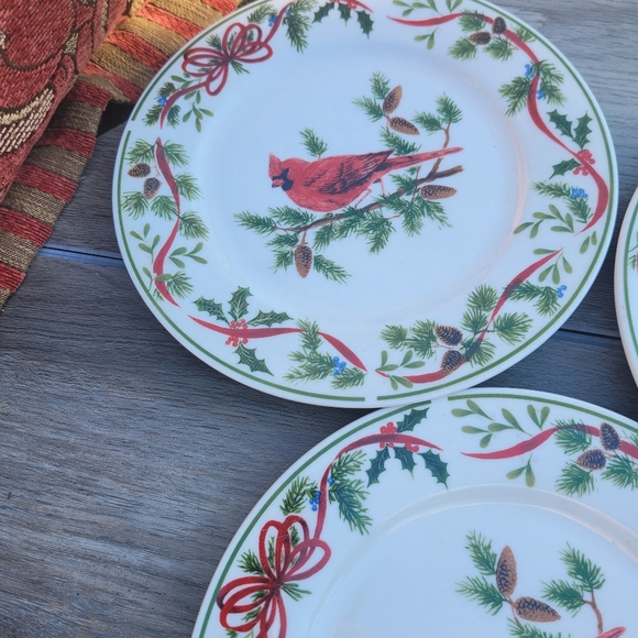 American Atelier Cardinal Salad Plates - Picture 3 of 5